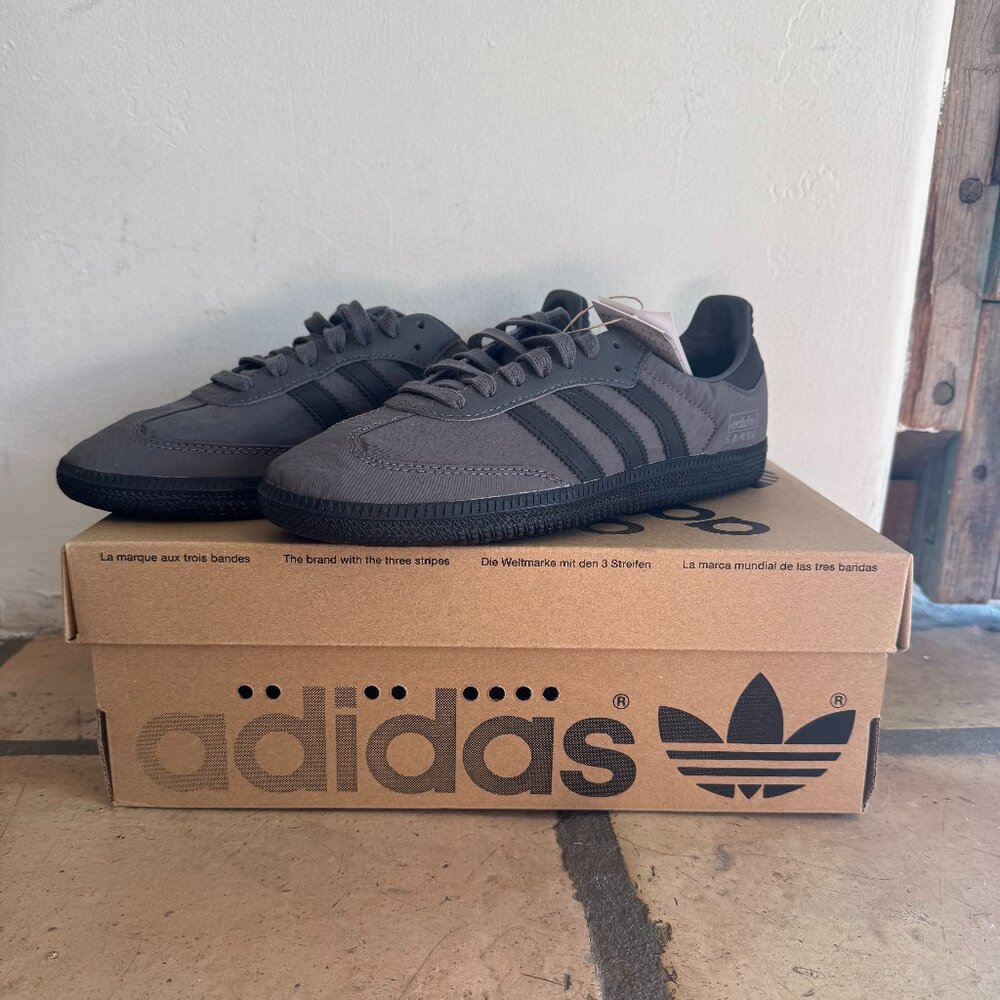 Adidas Samba OG Grey Five Black Suede Men’s 7.5 / Women’s 8.5 NWT Sneakers